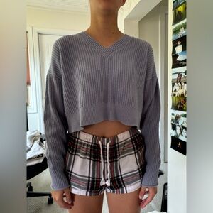 Aeropostale blue cropped sweater size S